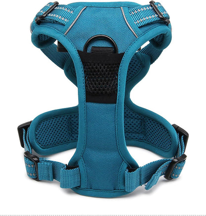 TRUE LOVE Truelove Adjustable No-Pull Dog Harness Reflective Pup Vest Harnesses Comfortable Control Brilliant Colors TLH5651(Blue,S)
