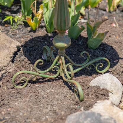 Zaer Ltd. Pedestal Style Birdbath (Green)