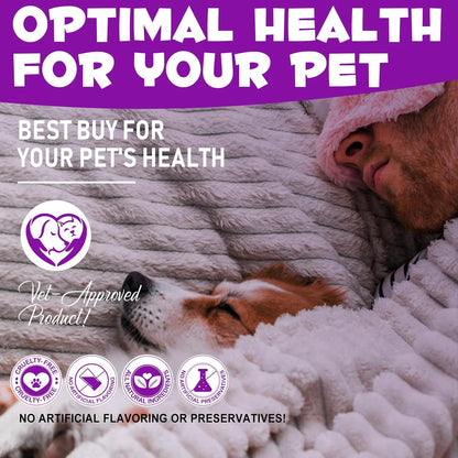 Dog Melatonin - Melatonin for Dogs - Dog Melatonin for Small Dogs - Cat Melatonin - Anxiety & Stress Relief - Promote Relaxation & Deep Sleep for Cat & Dog