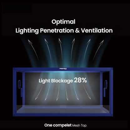 50 Gallon Bearded Dragon Tank, Reptile Enclosure for Easy Maintenance, Front Opening Reptile Tank with Top Screen Ventilation & Glass Sliding Door 36''x18''x18''