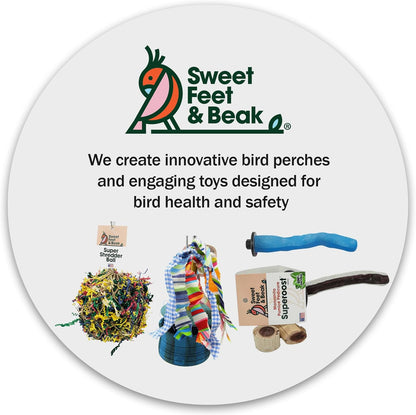 Superoost Manzanita Pumice Pedicure Perch- Easy to Install Bird Cage Accessories for Healthy Feet, Nails and Beak - Natural Bird Perches Imitates Birds' Life in The Wild - S 8"