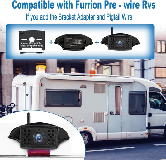 Wireless Backup Camera for Car AHD 1080P 150° Wide Angle Rearview Reversing Camera, Clear Night Vision IP69 Waterproof Reverse Rear View Camera for Vehicle SUV RV Only One Camera for VASTEND V01