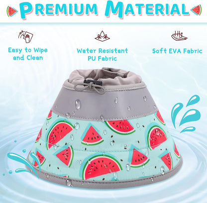 Cat Cone Collar Soft to Stop Licking, Adjustable, Foldable Lightweight Kitten Cones After Surgery Recovery for Cats & Kittens, Cat Cone Alternative (Blue, L)