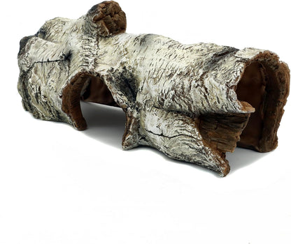 JIHAQUA Aquarium Resin Bark Terrarium Decor, Lizard, Snake or Reptile Hide,Lizard, Spider and Aquarium Fish Hide Cave (Medium Bark A)