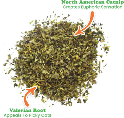 Meowijuana® Kalico Kush - Valerian Root and Catnip Blend - Large Bottle