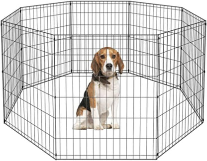 BestPet 36" Tall Dog Playpen Crate Fence Pet Kennel Play Pen Exercise Cage