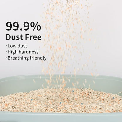 Tofu Mixed Cat Litter, Strong Clumping Kitty Litter Ultra Absorbent 2.5KG 100% Natural Tofu Litters with Bentonite, Flushable, Lightweight, Odor Control, Low Tracking, Dust-Free
