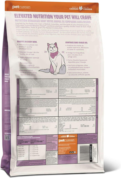 Meadow Roast, Dry Cat Food, Chicken Meal and Duck Meal Adult Recipe with Grains, 12 lb Bag