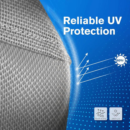 Harrison Howard UV-proof Multi-Function Fabrics Thick Fleece Padding Horse Fly Mask Half Face with Ears Original Grey Horse Large