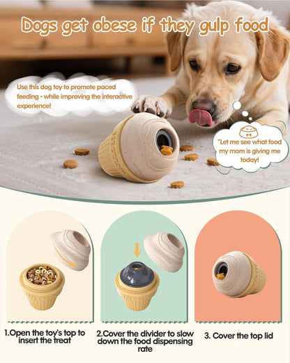 Dog Frozen Treat Toy, Long-Lasting Interactive Dog Toys to Keep Them Busy, Fillable & Freezable Birthday Gifts, Enrichment Toys for Puppy