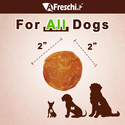 AFreschi Natural Chicken Chips 16 oz, Dog Treats, All Natural, Grain-Free, High-Protein, Low Fat, Healthy & Easily Digestible