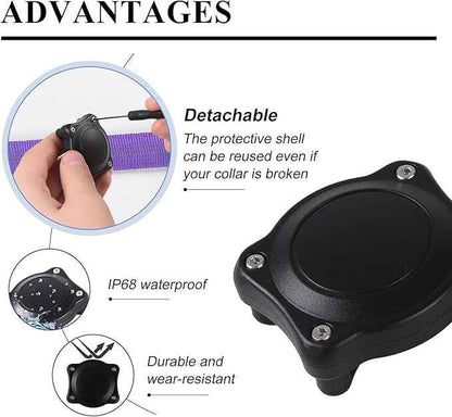 Compatible with Airtag Dog Collar Holder|IP68 Waterproof Airtag Case for 5/8'-1" Width Collars|Adjustable Metal Screw Airtag Holder|Perfect for Pet Tracking