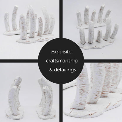 Skull Fish Tank Decorations Dinosaur Bones Snake Hideout Cave Animal Reptile Ornament Halloween Décor for Terrarium Aquarium Large Betta Tarantula Decor