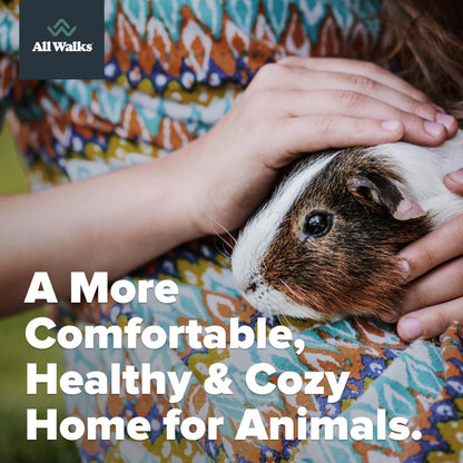 All Walks 18.5 Liter 100% Natural Hemp Bedding - Odor Control, Dust-Free, Chemical-Free, for Chicken Coops, Hamsters, Rabbits & Small Animals, Biodegradable, Made in USA, Highly Absorbent