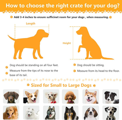 White Heavy Duty Furniture Dog Crate, Wood and Metal Kennel Cage, Pet House End Table with Drawer and Pull-Out Design, Dog Home for Indoor use, Large Size