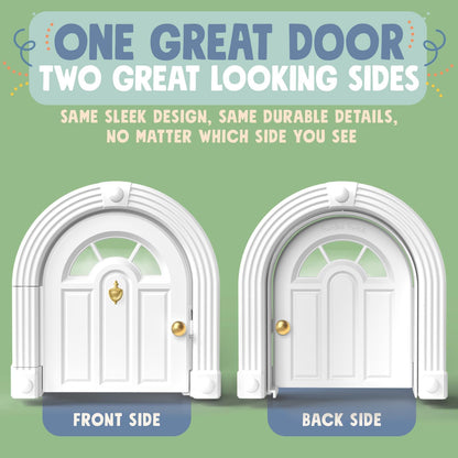 Meow Manor® Cat Door Interior Door - No-Flap, Interior Cat Door for Cats Up to 20 lbs, Easy DIY Setup, Secured Installation in Minutes, No Training Needed…