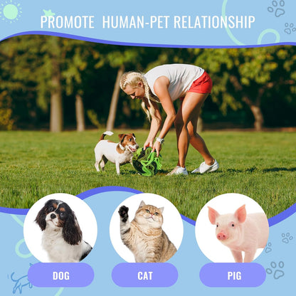 Pet Snuffle Ball, Puzzle Sniffing Interactive Dog Ball for Blind Dogs Training Stress Relief Dog Enrichment Toys Treat Machine Washable (15cm, Gradient Green)