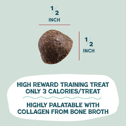 Shameless Pets Bone Broth Dog Training Treats – Soft, Natural Puppy & Dog Treats with Collagen – Healthy, Low-Calorie Training Chews for Small, Medium & Large Dogs - 8 oz (Pack of 1)