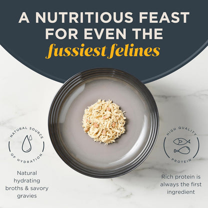 Reveal Natural Wet Cat Food, 18 Count, Grain Free, Limited Ingredient Cat Food Cups, Chicken with Duck in Broth, 2.12 oz Easy Peel Cups