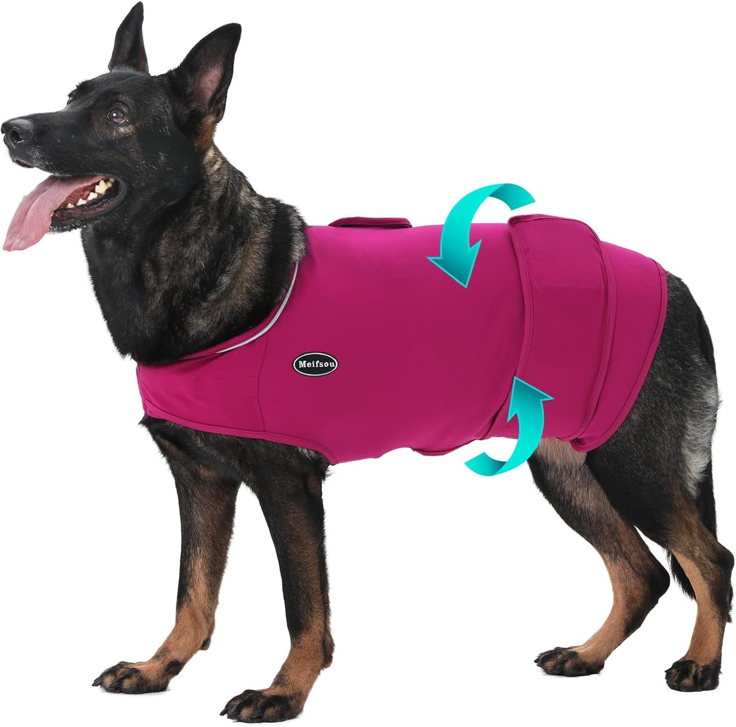Dog Anxiety Vest, Skin-Friendly Thunder Jacket for Dogs, Dog Calming Shirt for Thunder, Fireworks, Vet Visits and Separation - Keep Pet Calm Without Medicine & Training, Anti Anxiety for Dogs