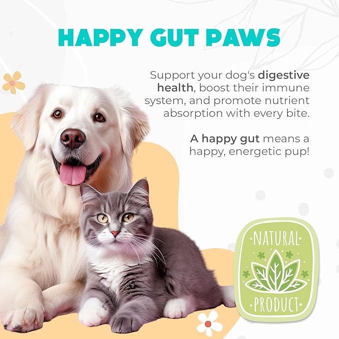 Probiotics for Dogs Chews 150 pcs - Probiotic Chews for Dogs with Enzymes & Natural Ingredients - Digestive & Gut Health Support - US Formula - Duck Flavored