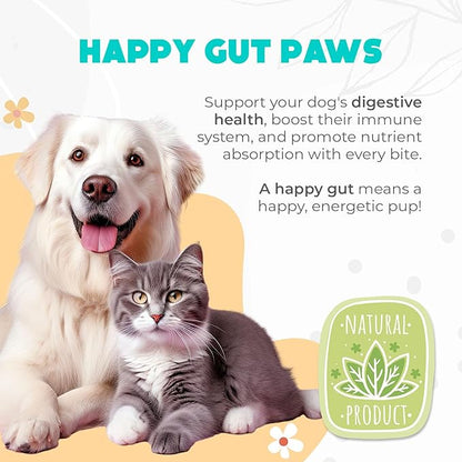 Probiotics for Dogs Chews 150 pcs - Probiotic Chews for Dogs with Enzymes & Natural Ingredients - Digestive & Gut Health Support - US Formula - Duck Flavored