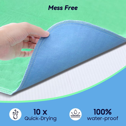 6 Pack 36” x 36” Extra Heavy Absorbency Washable Underpads, Waterproof Quick Drying Nursing Pads Incontinence Bed Pads, Reusable Washable Pee Pads for Dogs, Diaper Changing & Adults