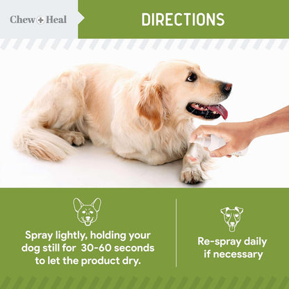 Pet Liquid Bandage for Dogs - 8 oz Spray with Aloe - Wound Care for Dogs Including Cuts, Scrapes, and Stitches - Breathable and Waterproof