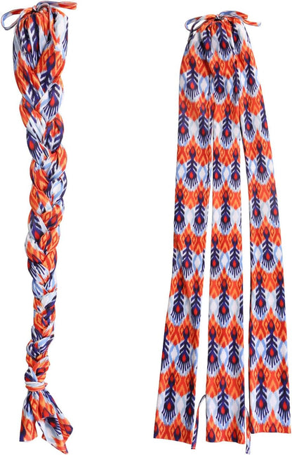 Harrison Howard 3 Tube Stretchy Fabrics Adjustable Closure Lightweight Horse Tail Bag for Horses Braid-in Tail Bag