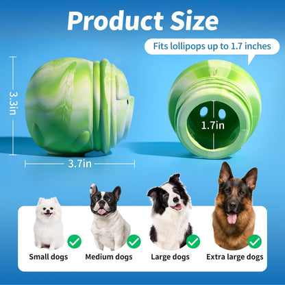 Dog Toy, Frozen Treat Toys, Treat Dispensing Chew Toy for Small Medium Large Dogs, Long-Lasting Interactive to Keep Pup Distracted & Reduces Anxiety, Freezable Fillable Dog Puzzle Toys - Green