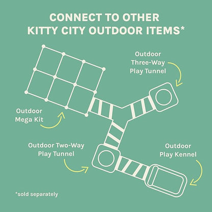 Kitty City Outdoor Catio Furniture and Play Kits for Cats, Outdoor Kennel
