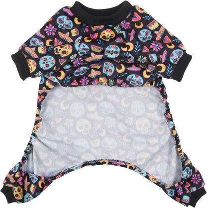 CuteBone Small Dogs Outfit Soft Puppy Onesies Pjs Halloween Dog Pajamas Pet Coat Cat Apparel Comfy Doggie Jumpsuit Bodysuit for All Seasons P73XXL