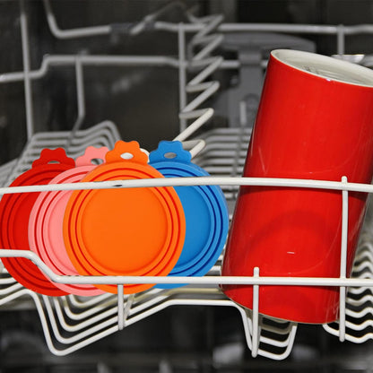 8 Pcs Pet Can Covers, Food Can Lids for All Standard Size Dog Cat Cans.