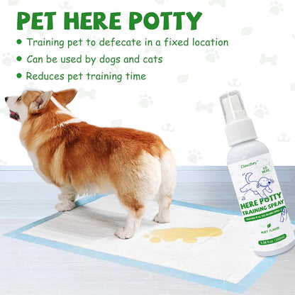 Dog Potty Spray Set, No-Go Spray & Potty Training Spray, Puppy Essentials, Stops Urination & Marking, Indoor and Outdoor Use (3.38 fl oz)