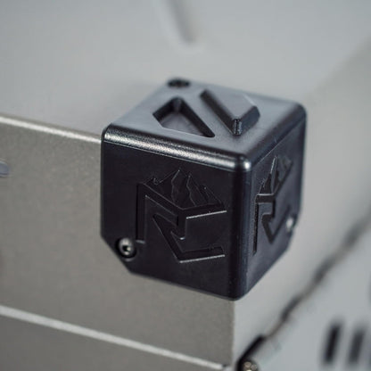 ROCK CREEK CRATES Collapsible Dog Crate: Meticulously Engineered, Durable Aluminum Construction, Non Slip Feet | 10 Year Warranty | Ideal for Indoor & Vehicle Use (White Snowfall, 30 Inch)