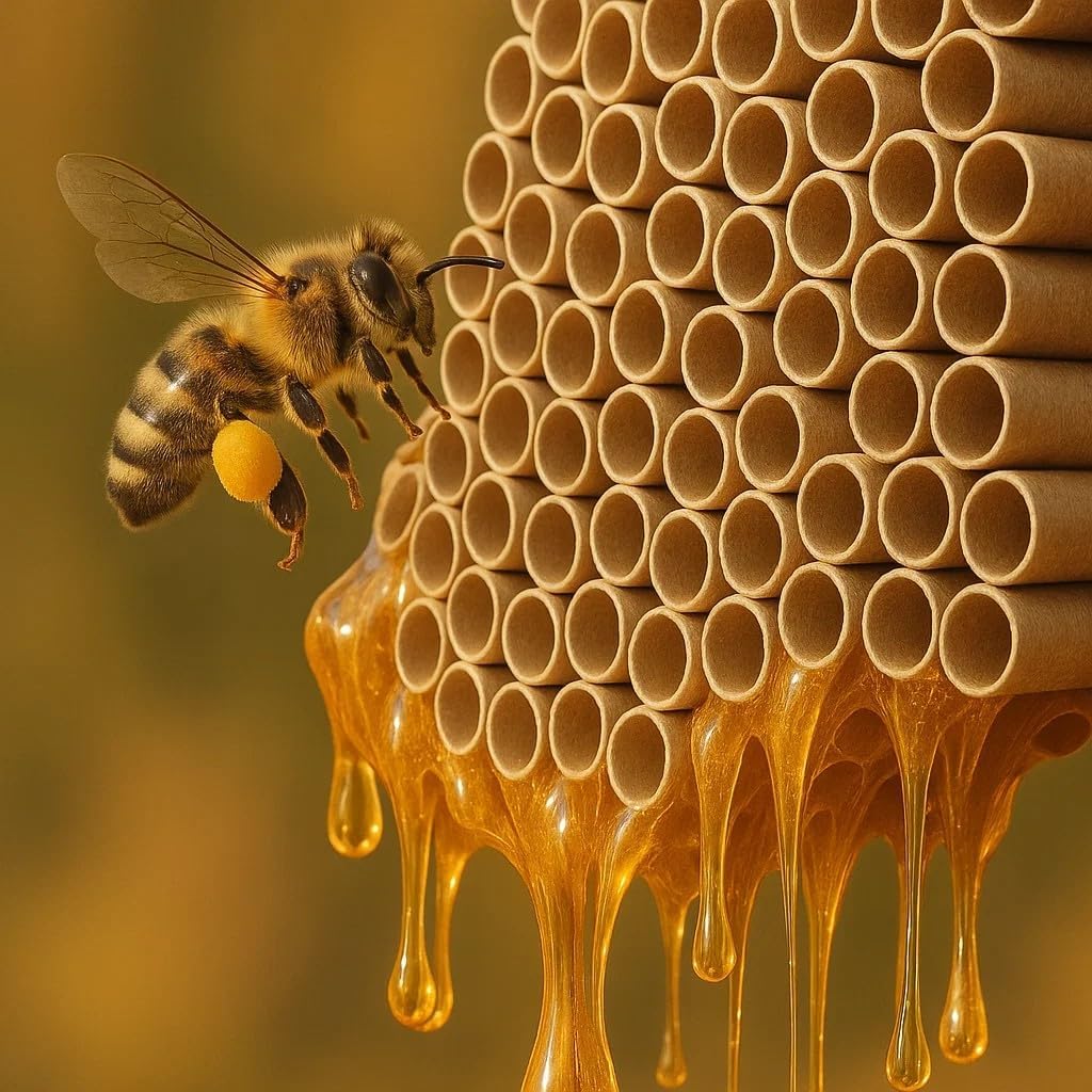 1 Set Cardboard Bee House Nesting Tubes - 6" Long X 5/16" Diameter Tube for Mason Solitary Bees - for Filling Insect Hotels and Bug Houses