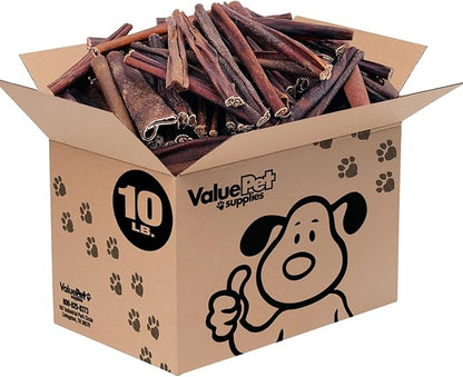 ValueBull Collagen Sticks for Dogs, Varied Shape & Size Chews, Natural Long-Lasting Dog Treats, 10 Pound Bulk Pack - Supports Joints, Skin & Coat with Chondroitin & Glucosamine