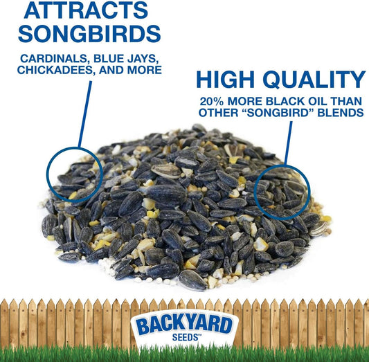 CountryMax Backyard Seeds Premium Bird Seed 40 lb – Supreme Wild Bird Food Blend for Outdoor Feeders – Attracts Songbirds, Cardinals, Finches, Chickadees, and More