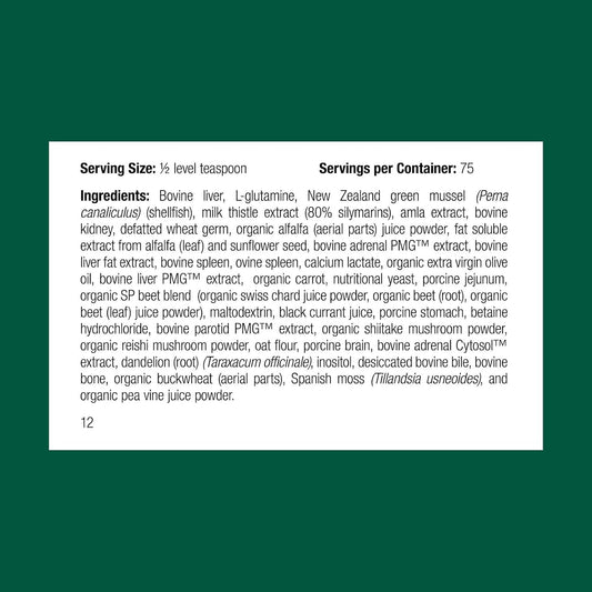 Standard Process Inc. Canine Dermal Support - Skin & Adrenal Gland Supplement - Comprehensive Skin Health Supplement for Dogs - Daily Immune & Liver Support Powder - 125 g
