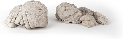 LANDEN Elephant Skin Stone Natural Multi-Texture Rocks Grey(18lbs, 3~9 inches,7pcs) for Aquarium, Paludarium, Terrariums, Landscaping, Decorative of Caves, Waterfalls, Cliffs