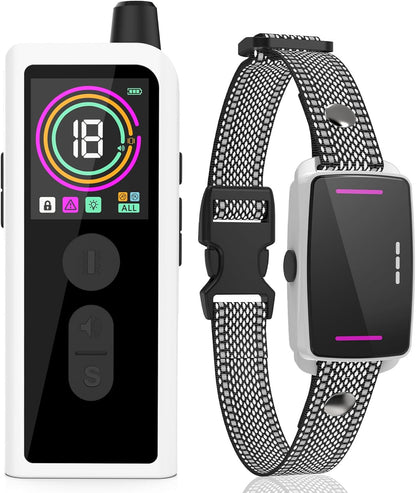 Dog Training Collar with Remote Control 4218 FT 3 Training Modes (Beep, Vibration, Safe Static) IPX7 Waterproof Rechargeable E-Collar for Small Medium Large Dogs 10-120lbs