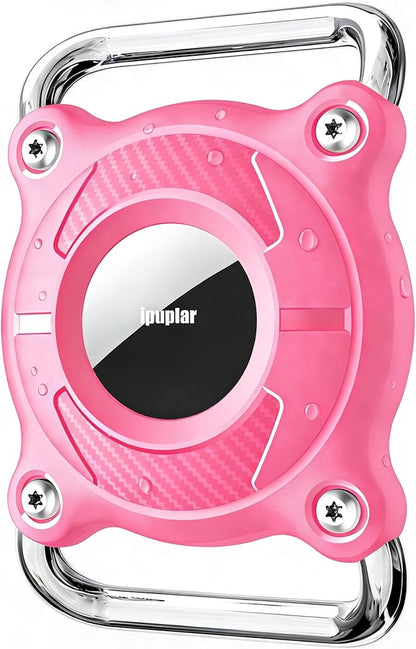 IPURLAR for Airtag | Dog Airtag Holder | Waterproof - Airtag Dog Collar Holder with Removable Metal Loop, Light Weight fit Width1.2in/ Thick0.18in Airtag Collar Holder/Pink
