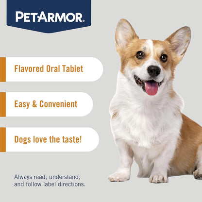 PetArmor 7 Way De-Wormer for Dogs, Oral Treatment for Tapeworm, Roundworm & Hookworm in Small Dogs & Puppies (6-25 lbs), Worm Remover (Praziquantel & Pyrantel Pamoate), 2 Flavored Chewables