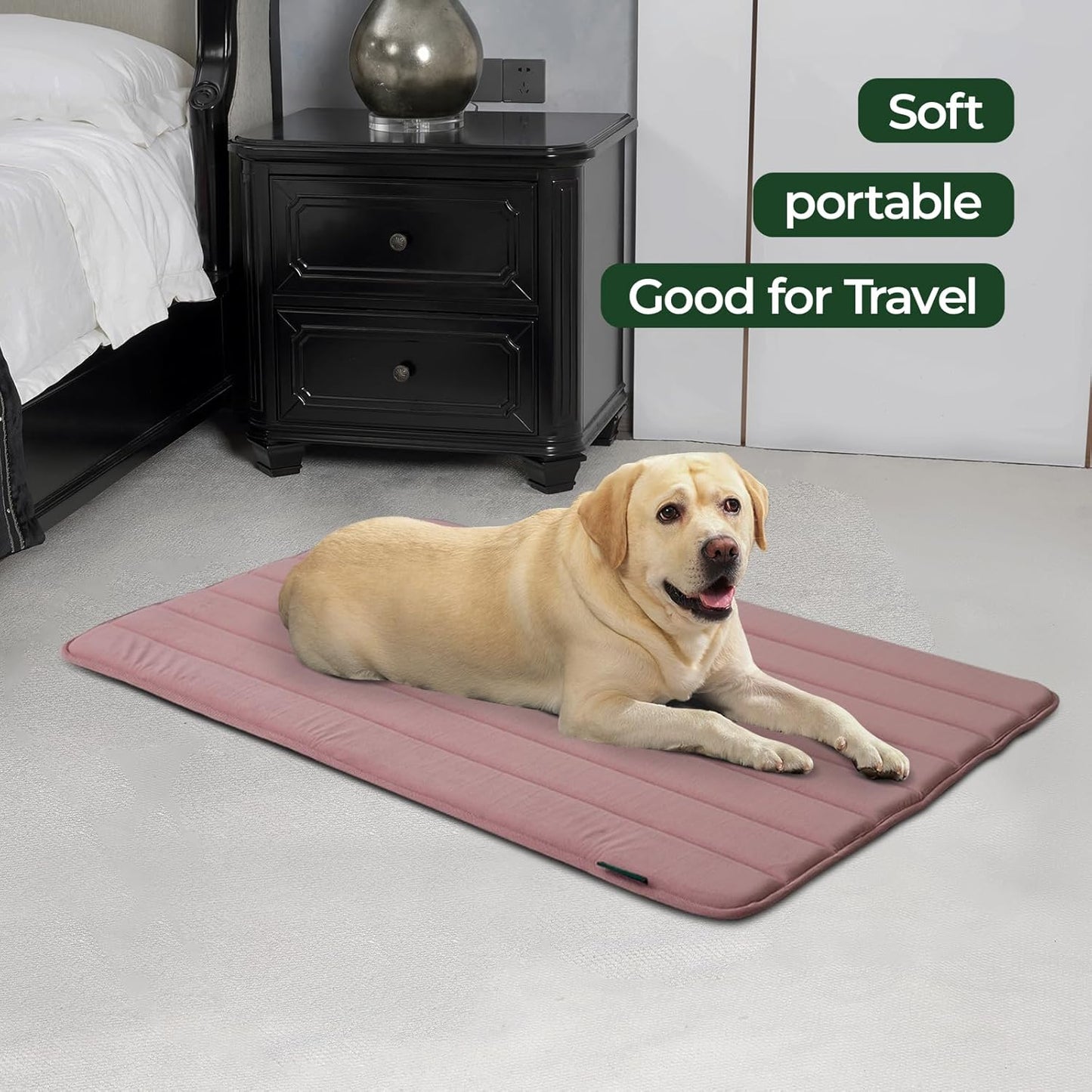 BALANCE Dog Crate Pad, Dog Foam Crate Mat Kennel Pad, Washable Water-Resistant Pet Bed Flat Dogs Cage Mat for XX-Large Dogs