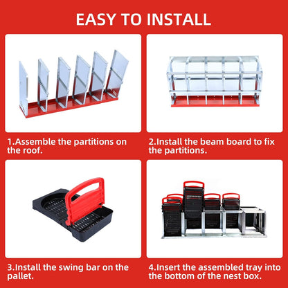Chicken Nesting Box, 10 Hole 2 Layer Hen Nest Box, Roll Away Eggs Laying Boxes,Cleanable Pull Out Hen Roosting Boxes