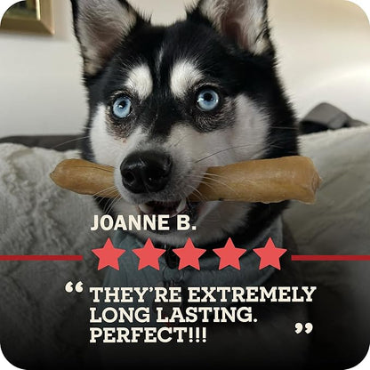 Redbarn Pet Products Natural Small Collagen Sticks for Dogs - Long Lasting Alternative to Traditional Rawhide & Bully - Supports Joint, Skin, & Coat Health - Case of 25