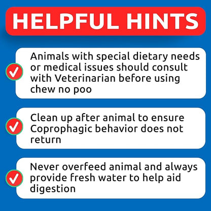 No Poo Chews for Dogs - Stool & Coprophagia Deterrent w/Probiotics, Digestive Enzymes & Breath Aid Support - Stop Dog Poop Eating - Made in USA (180Ct)