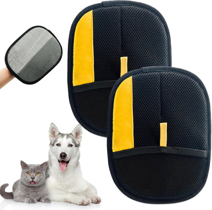 Pet Hair Removal Gloves, 2025 pet Hair Remover, electrostatic Gloves pet Hair, pet Grooming Gloves, cat and Dog Hair Remover, Reusable Pet Hair Remover Tool for Clothing, Couch, Carpet, Car Seat