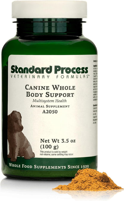 Standard Process Inc. Canine Whole Body Support - Multisystem Support Supplement for Canines - Nutritional Powder for Daily Health Maintenance - Multisystem Supplement Formula - 100 g