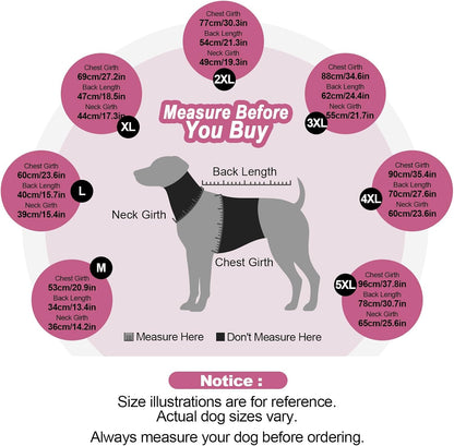 4-Legged Dog Pajamas for Medium & Large Dogs - Soft Cotton Dog Pjs Onesie with 4-Way Stretch, Cozy Breathable Pet Sleepwear for Cold Weather & Indoor Lounging - Green 3XL